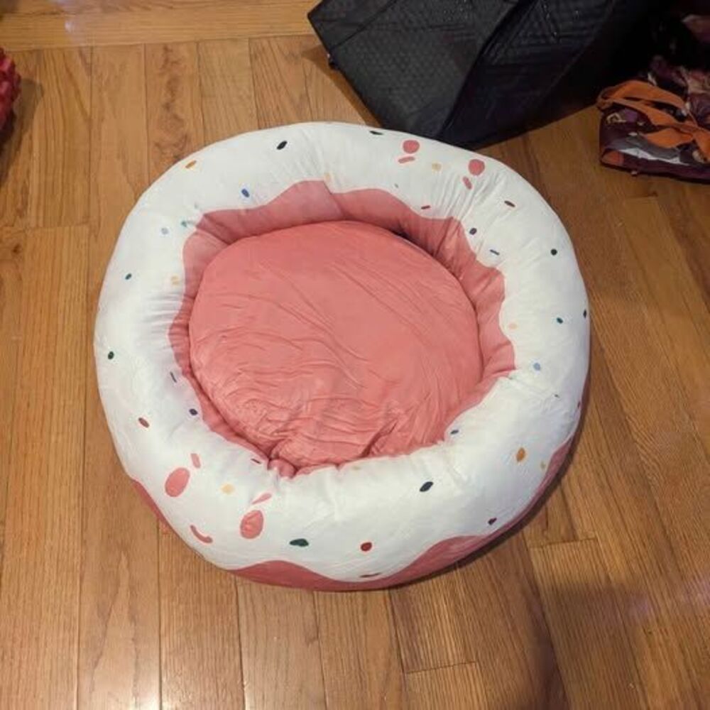 Pink Donut Pet Bed